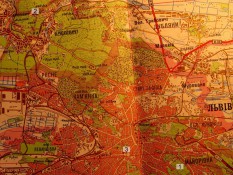 Карта від факульету до Брюхович РЛГС