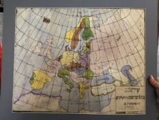 Ментальна географічна карта Європи намальована єврейською школяркою з експозиції музею